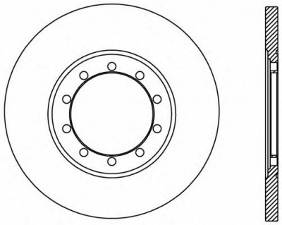 OPEN PARTS bda243610 -  Тормозной диск